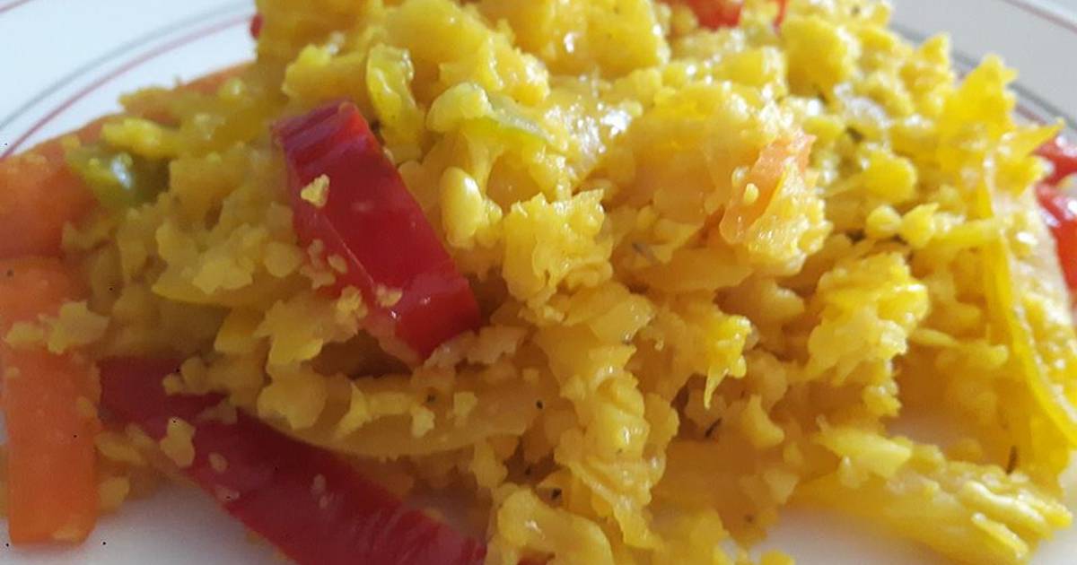 Paella de coliflor con verduras Receta de COCINA LA PELIRROJA Cookpad