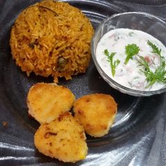 A picture of Plain Masala Pulao.