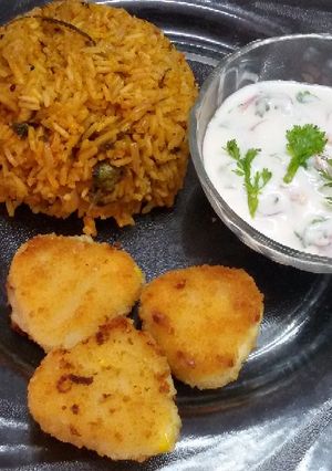 A picture of Plain Masala Pulao.