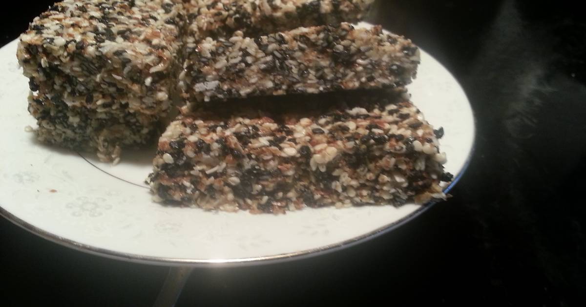 Live Sesame Seed Bars Recipe by Megajess Cookpad