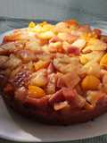 Nectarine upside-down cake