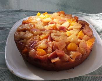 The New Way Cooking Recipe Nectarine upsidedown cake Yummy