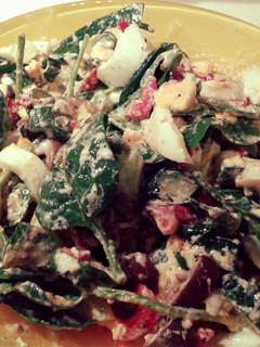 A picture of Egg and Spinach Salad.