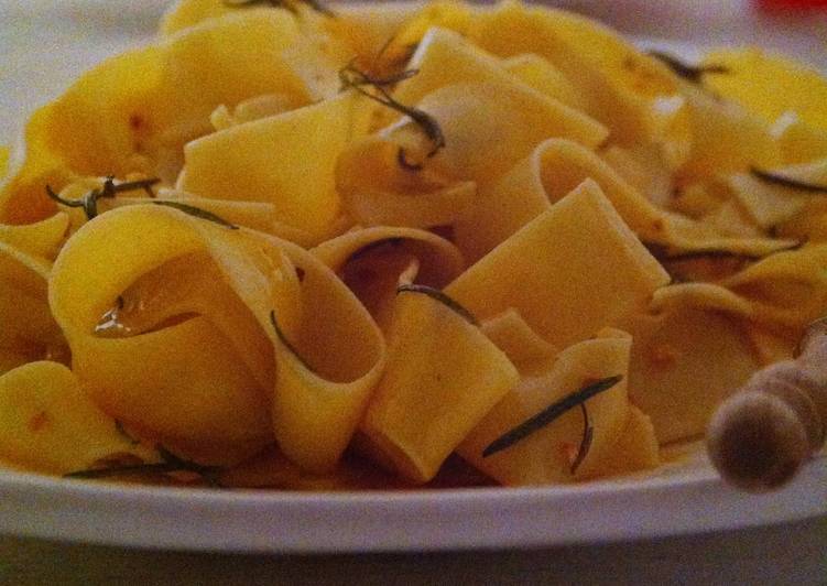 Steps to Prepare Ultimate Pappardelle With Rosemary