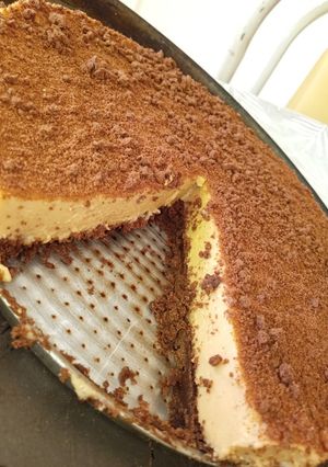 Una foto de Chocotorta tipo cheesecake, fácil sin horno