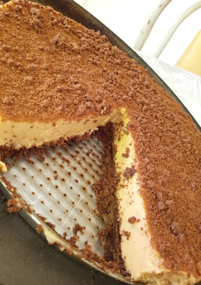 Una foto de Chocotorta tipo cheesecake, fácil sin horno