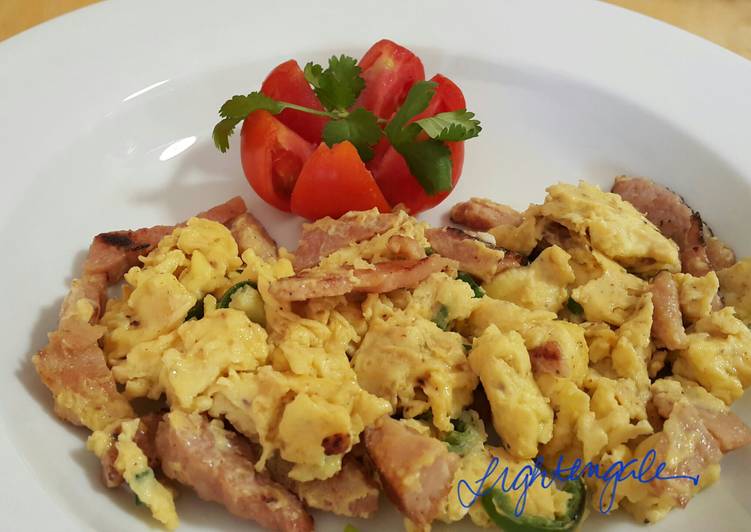 Simple Way to Make Speedy &#34;How you like it&#34; Simple Ham &amp; Eggs