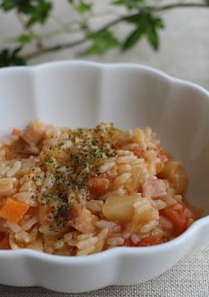 A picture of Easy Risotto with Leftover Minestrone.