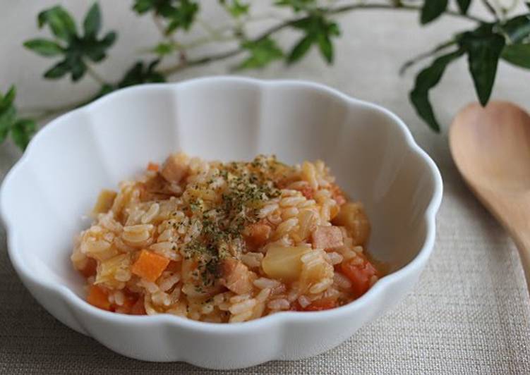 Steps to Make Appetizing Easy Risotto with Leftover Minestrone