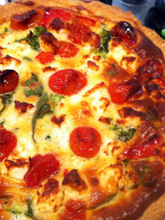 A picture of Tomato, Feta and Broccoli Quiche.