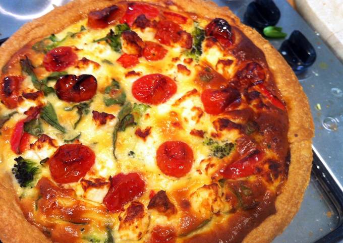 Tomato, Feta and Broccoli Quiche Recipe by Pippa Bailey - Cookpad