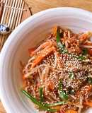 Japchae - Miến Trộn Hàn Quốc (Nouilles Mixtes Coréennes)
