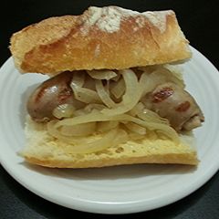 A picture of Super Bowl Brats & Knocks in Beer.