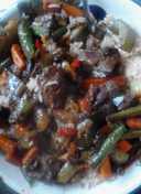 Beef stir fry w rice