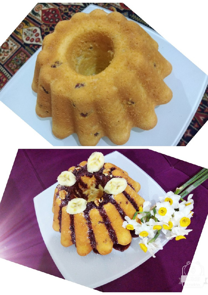 عکسی از دستور کیک کشمشی گردو
