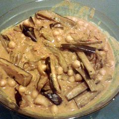 A picture of Aubergine & Chickpea Curry.