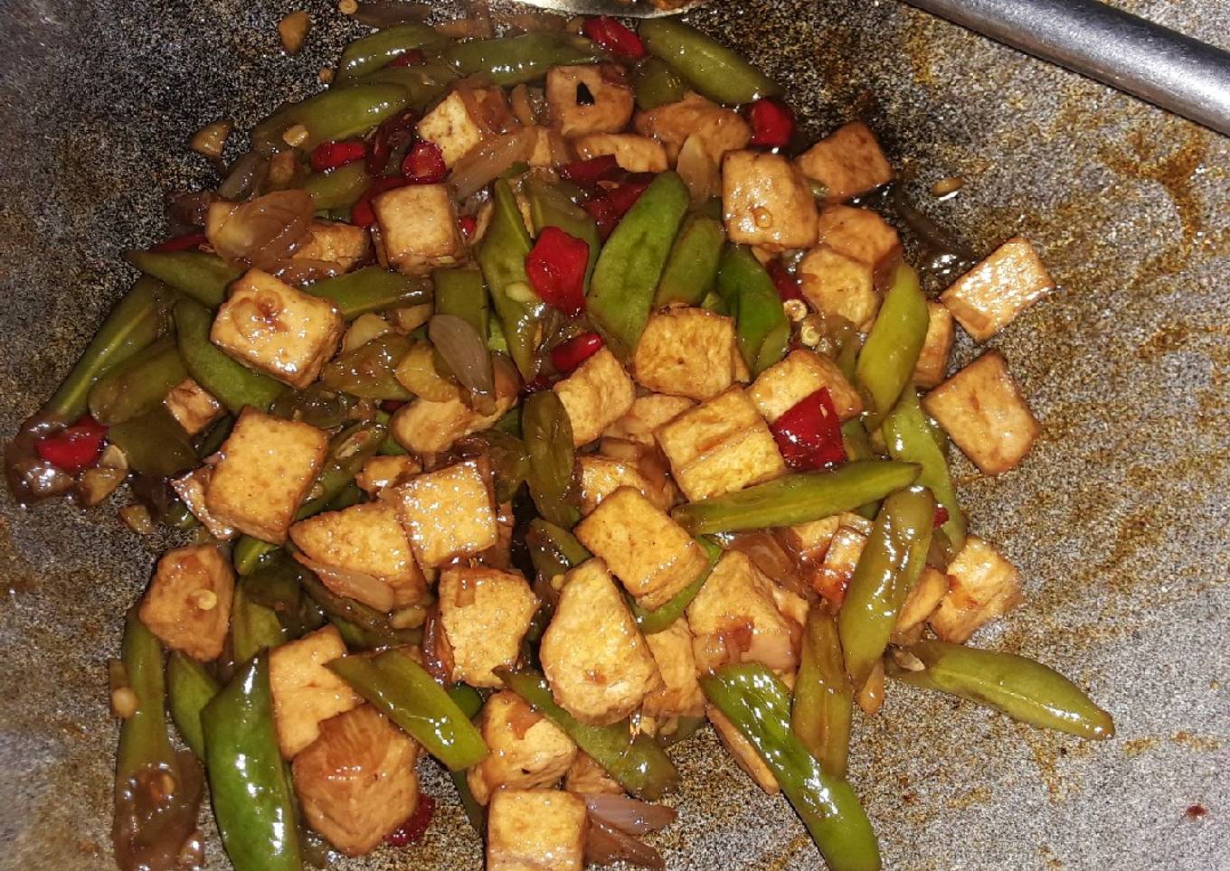 Resep Asem pedas manis buncis tahu yang Bikin Ngiler