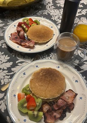 Foto principal de Desayuno Festivo: Tortitas de trigo sarraceno y bacon