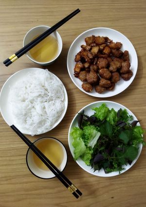 Hình của món Bún chả.