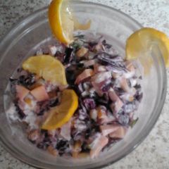 A picture of My Red Cabbage and Apple Coleslaw 😀.