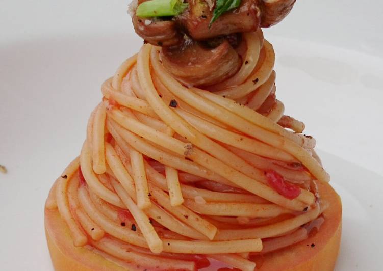 Recipe of Favorite Mushroom Spaghetti