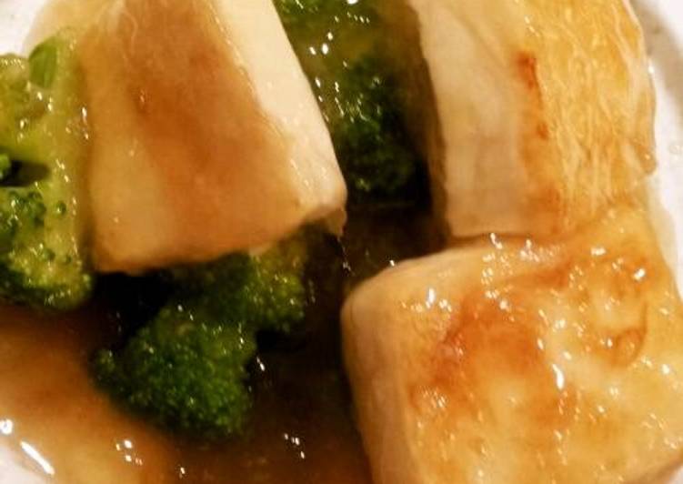 Step-by-Step Guide to Prepare Quick Broccoli &amp; Tofu Chinese Ankake!