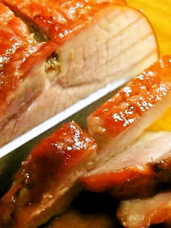 A picture of Authentic Char Siu (Roast Pork version) for New Year's.