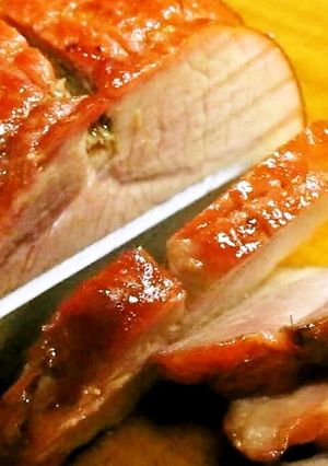 A picture of Authentic Char Siu (Roast Pork version) for New Year's.