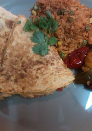 A picture of Heidi's Quesadillas.