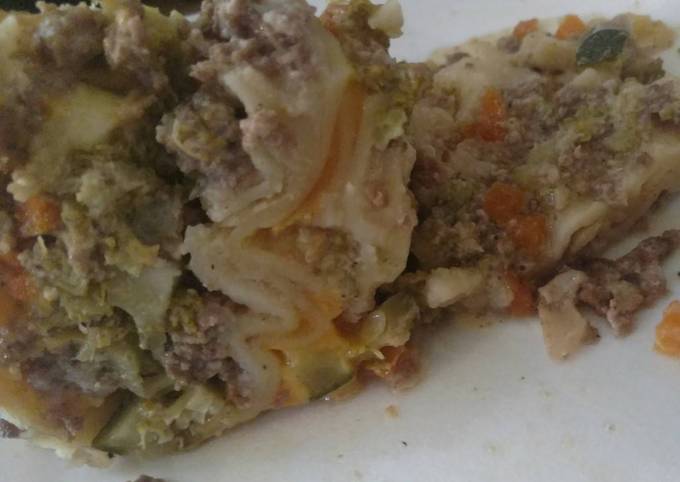 Simple Way to Prepare Speedy Creamed Beef &amp; Vegetable Crock-Pot Lasagna