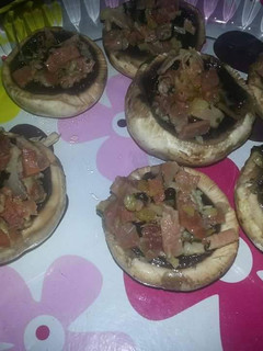 Una foto de Champiñones rellenos de jamón Thermomix