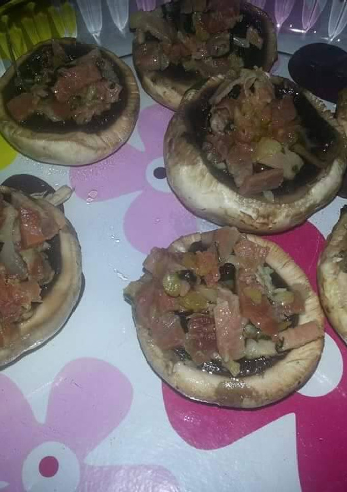Una foto de Champiñones rellenos de jamón Thermomix