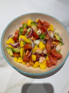 Una foto de Ensalada de mango