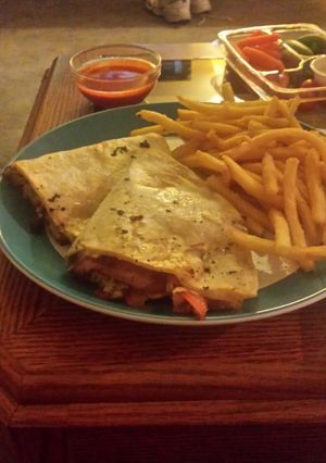 A picture of BLAT Quesadilla.
