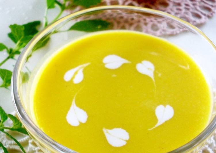 Steps to Prepare Super Quick Homemade A Cold Kabocha Soup You Can Drink Up