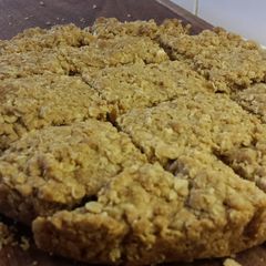 A picture of Crystallised Ginger Oat biscuits.