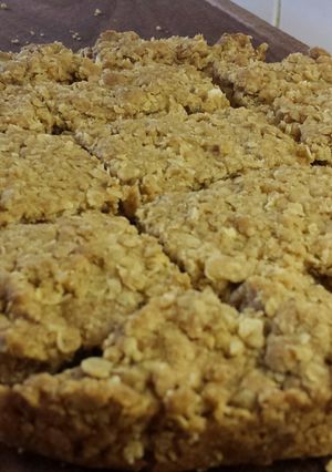 A picture of Crystallised Ginger Oat biscuits.