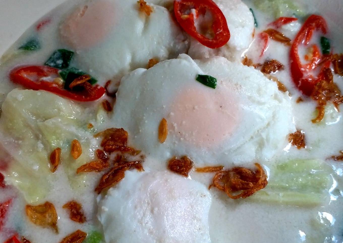 Gule putih (telur bebek dan kol)