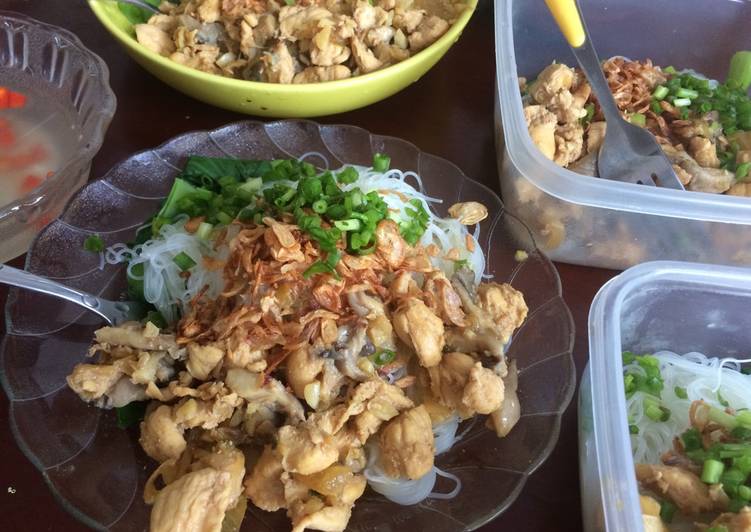 Resep Bihun Ayam Jamur, Menggugah Selera