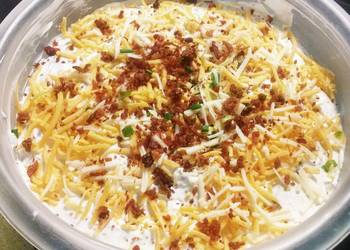 Easy Make Recipe Loaded Baked Potato Dip Delicious and Healthy