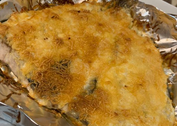Cheesy Baked Milkfish Recipe