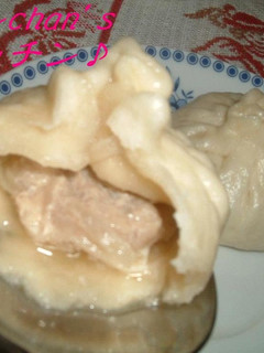 A picture of Juicy Homemade Xiaolongbao (Chinese Dumplings).