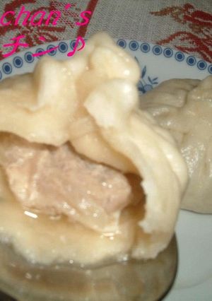 A picture of Juicy Homemade Xiaolongbao (Chinese Dumplings).