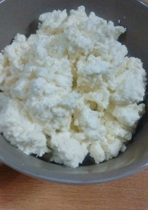 Una foto de Ricota fresca hecha en casa