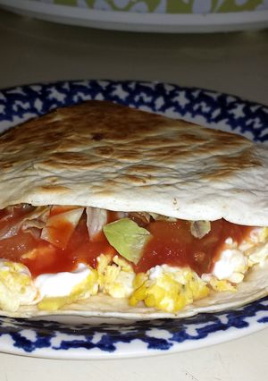 A picture of Stuffed Breakfast Tortilla.