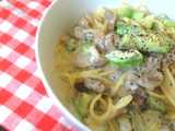 avocado mushroom pasta