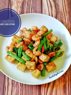 Foto resep 617. 🦐 Tumis Udang Tahu Lada Hitam