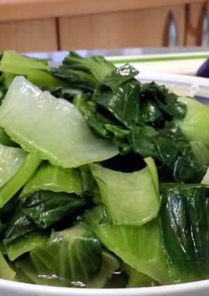 A picture of Roasted bok choy.