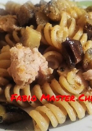 Foto di Fusilli Integrali con Tonno, Melanzane e Bottarga di Muggine