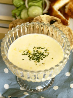 A picture of Corn Summer Potage.